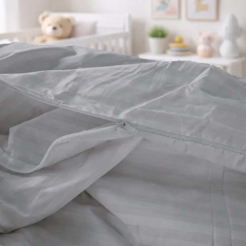 Комплект постельного белья  Бязь JUNIOR 17-0601 Stripe Gray - 8