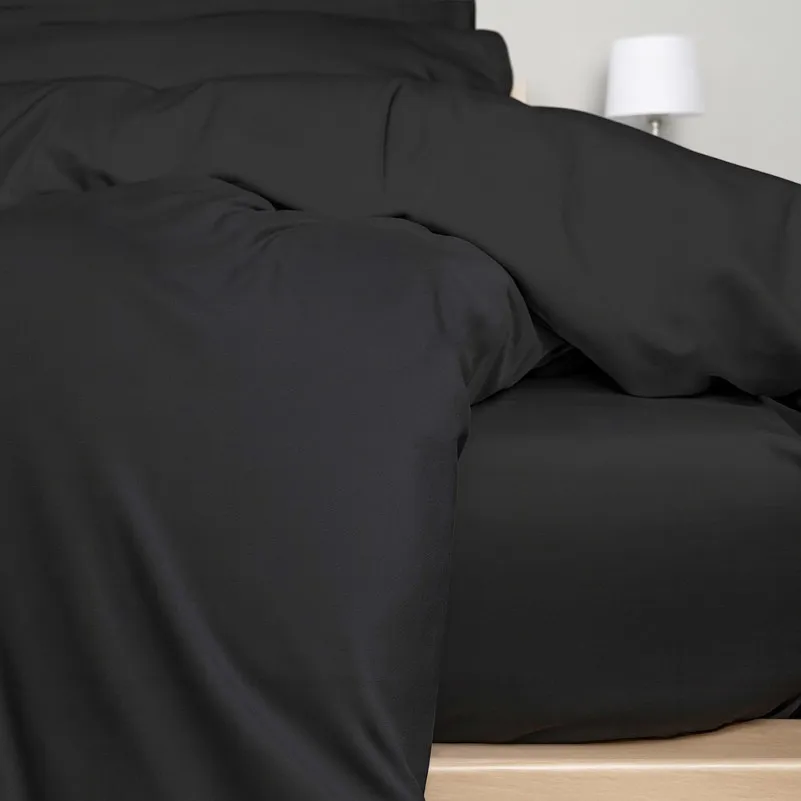 Простынь на резинке Велюр Winter Frost 28-0007 Black Velvet - высота 25 см (детские 10 см) - 4