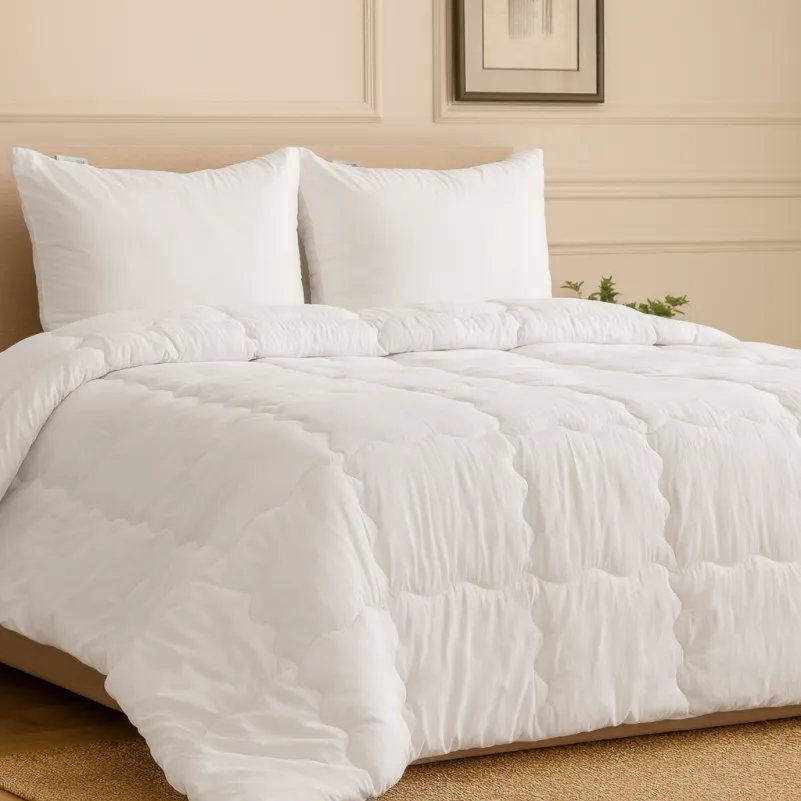 Одеяло шерстяное Hand Made Gold Silk №169 шерсть микросатин (зимнее) - 4