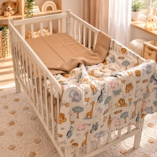 Комплект постельного белья Сатин LITTLE KIDS Kids Time 22-1418 Safari baby - 5