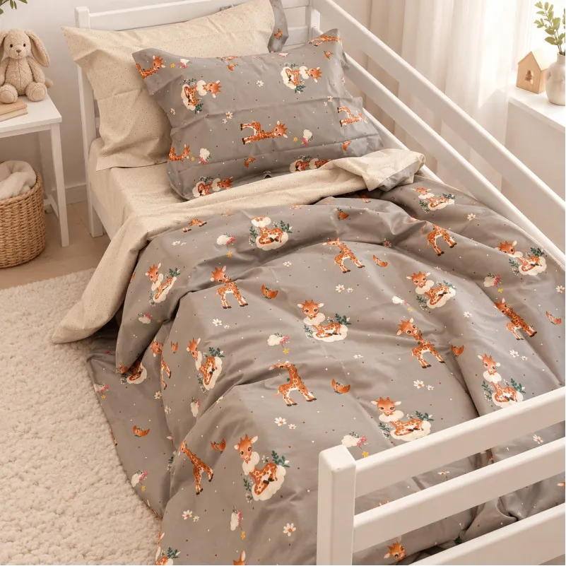 Комплект постільної білизни Poplin Line Kids Time 02 "Giraffe"