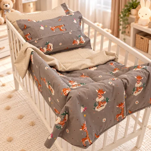 Комплект постельного белья Поплин BABY Poplin Line Kids 02 Giraffe - 1