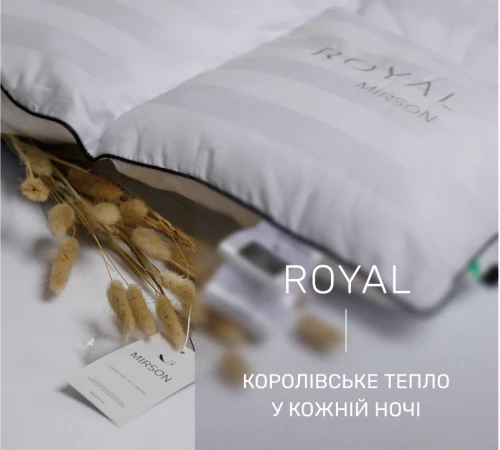 Ковдра пухова касетна Royal №036 100% пух Premium class батист+сатин - 2
