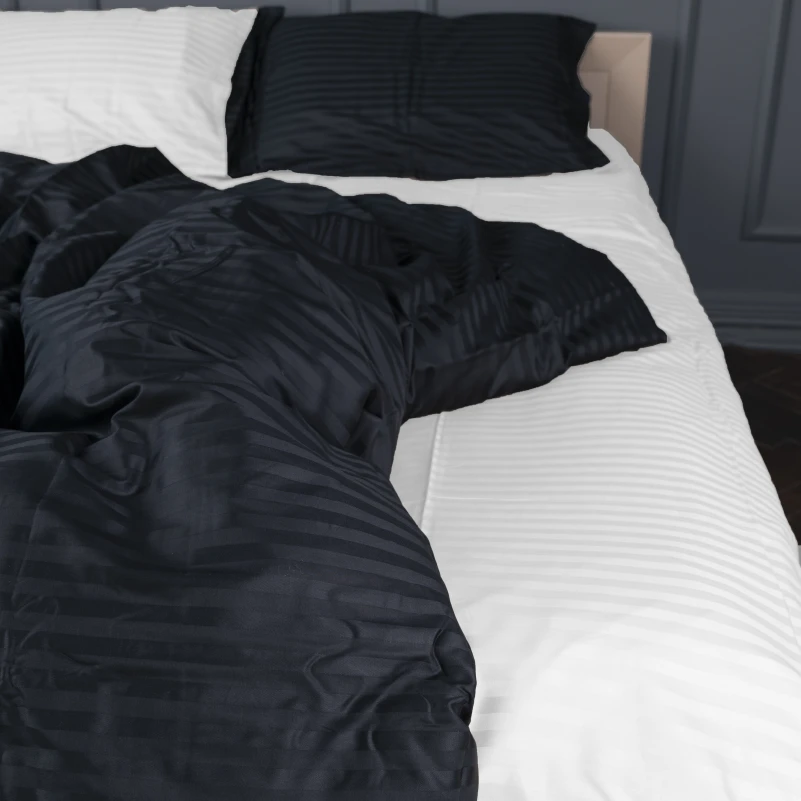 Постільна білизна Satin Stripe 30-0021 + 30-0001 Atanelly - 4