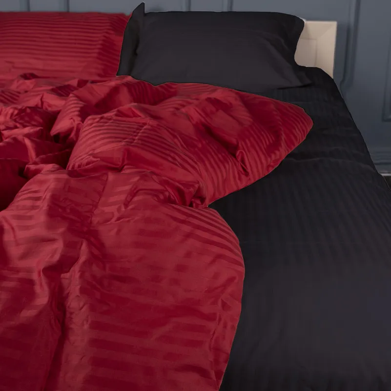 Пододеяльник Satin Stripe 30-0018 + 30-0021 Ferit - 1