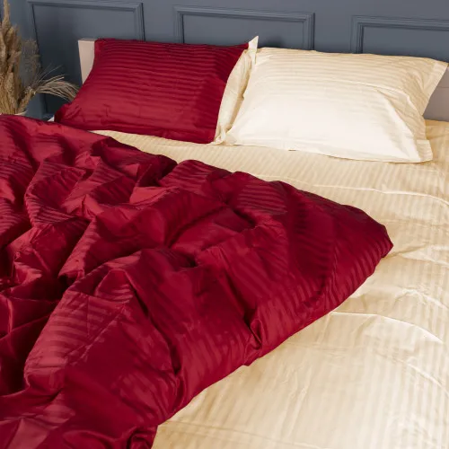 Пододеяльник Satin Stripe 30-0018 + 30-0002 Karimi