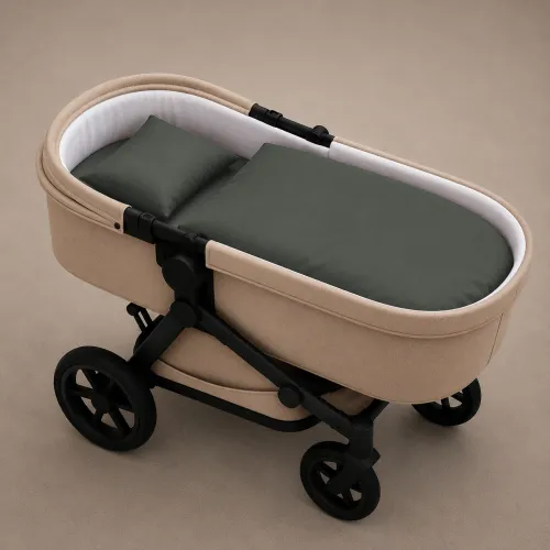 Комплект постельного белья в коляску 60*80 16-7000 Green Grey - 1