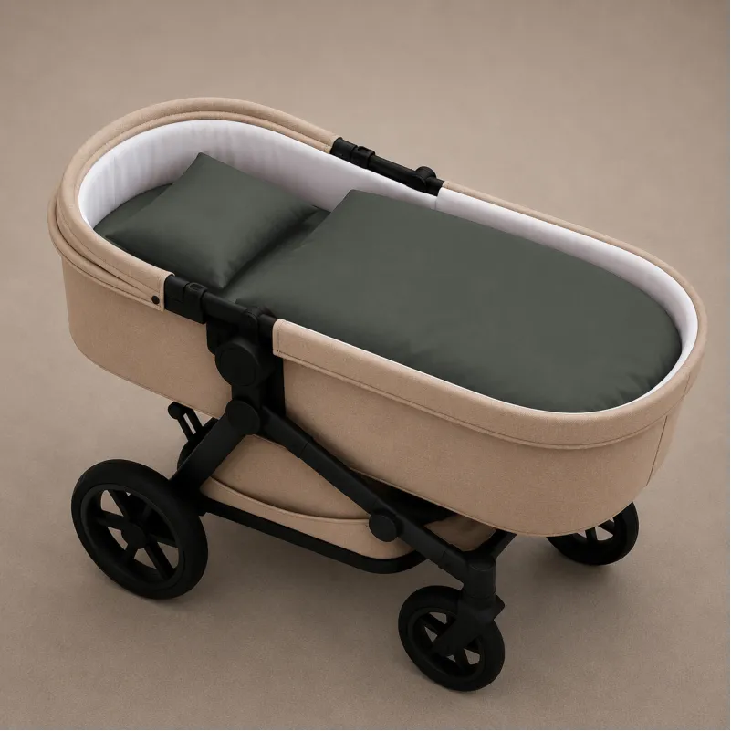 Комплект постельного белья в коляску 60*80 16-7000 Green Grey