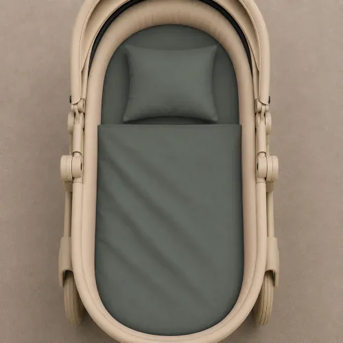 Комплект постельного белья в коляску 60*80 16-7000 Green Grey - 2