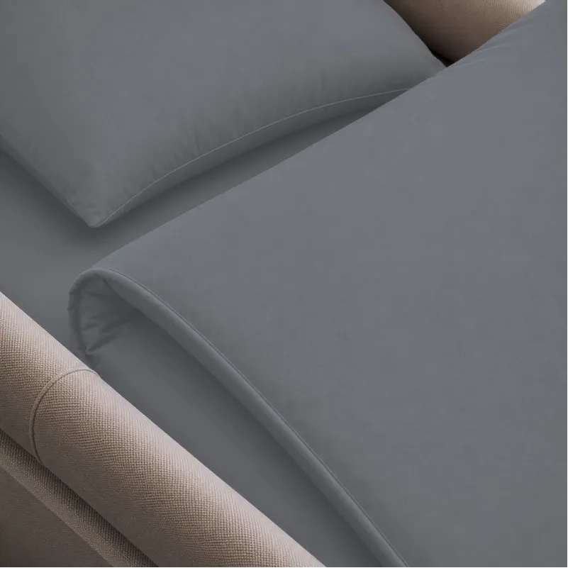 Комплект постельного белья в коляску 60*80 16-5703 Light Gray - 2