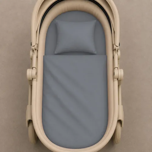 Комплект постельного белья в коляску 60*80 16-5703 Light Gray - 2