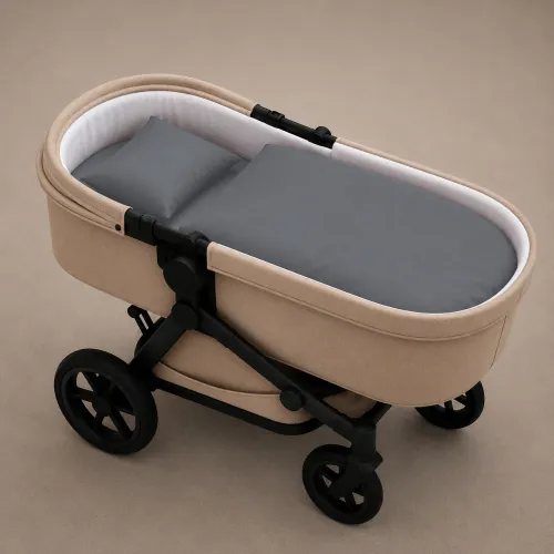 Комплект постельного белья в коляску 60*80 16-5703 Light Gray - 1