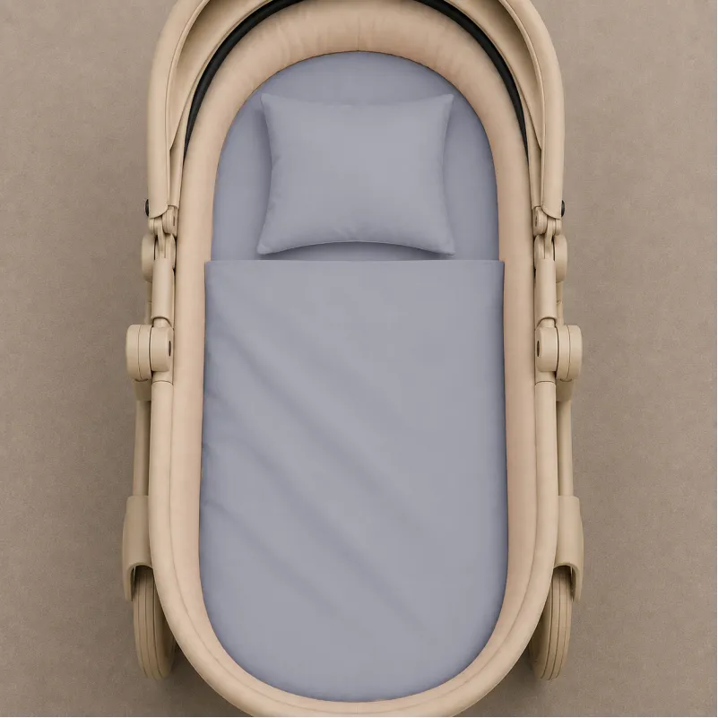 Комплект постельного белья в коляску 60*80 Poplin Line "054 Light Gray" - 1