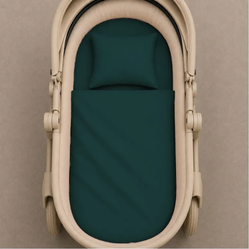 Комплект постельного белья в коляску 60*80 Poplin Line "091 Emerald" - 1