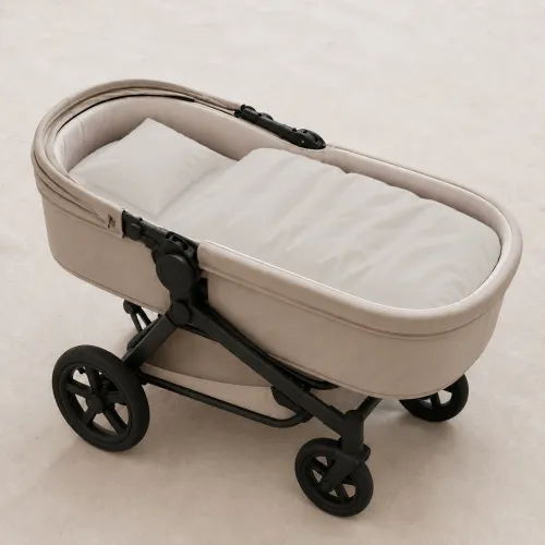 Комплект постельного белья в коляску 60*80 Satin Premium 0001 Moko White - 1