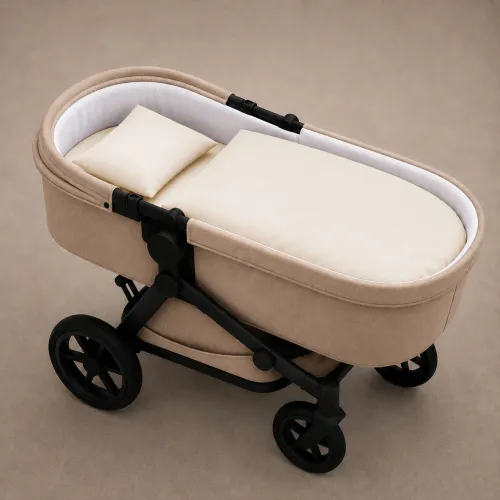 Комплект постельного белья в коляску 60*80 Satin Premium 0840 Ivory - 1