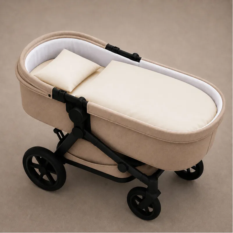 Комплект постельного белья в коляску 60*80 Satin Premium 0840 Ivory