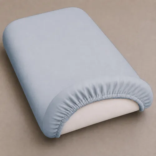 Комплект постельного белья в коляску 60*80 Satin Premium 0843 Grey Blue - 3