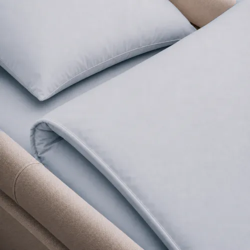 Комплект постельного белья в коляску 60*80 Satin Premium 0843 Grey Blue - 4