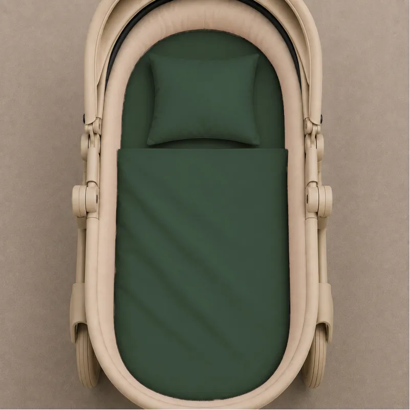 Комплект постельного белья в коляску  60*80 Satin Premium 0844 Green Olive - 1