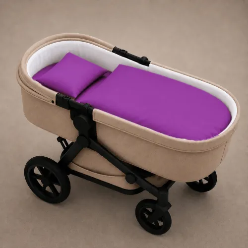 Комплект постельного белья в коляску 60*80 Satin Premium 0846 Lilac - 1
