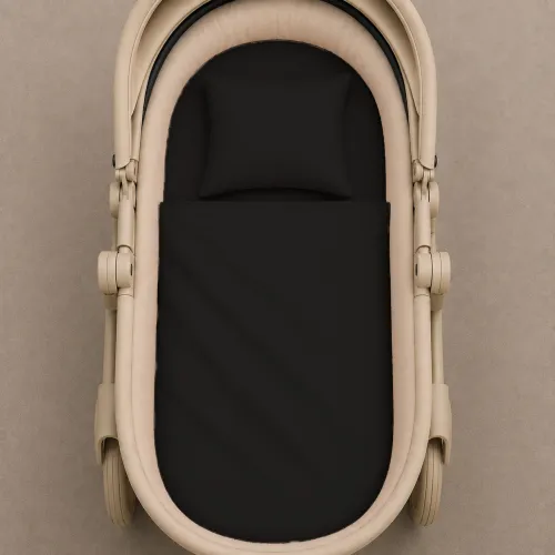 Комплект постельного белья в коляску 60*80 Satin Premium 0848 Blue Black - 2