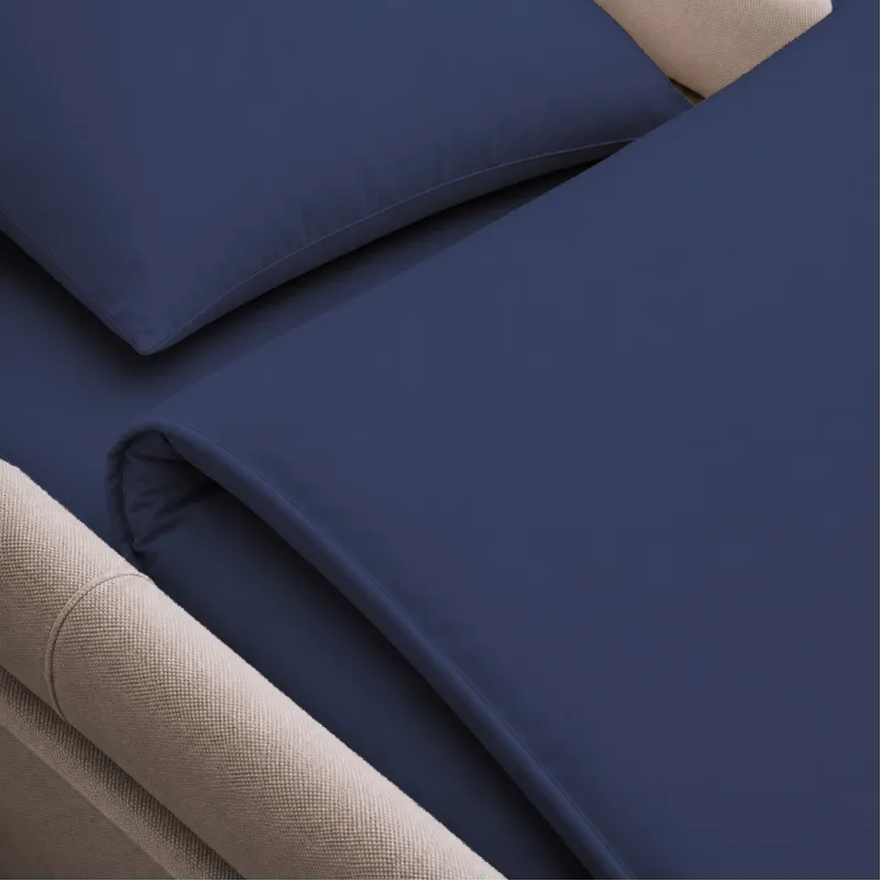 Комплект постельного белья в коляску 60*80 Satin Stripe 30-0021 Dark Blue - 3