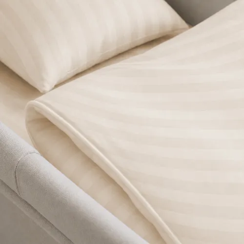 Комплект постельного белья в коляску 60*80 Ranforce Elite 17-0604 Stripe Yellow - 3