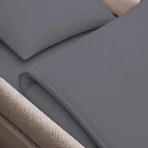 Комплект постельного белья в коляску 60*80 Фланель 001 Ash grey - 4