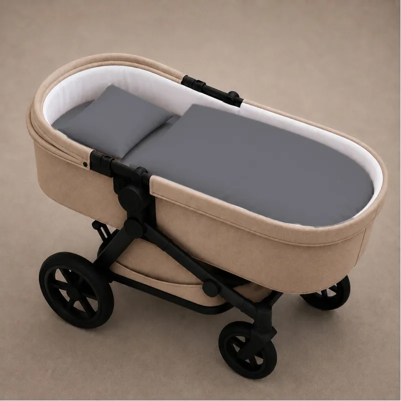 Комплект постельного белья в коляску 60*80 Фланель 001 Ash grey