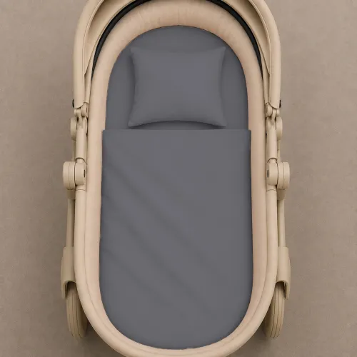 Комплект постельного белья в коляску 60*80 Фланель 001 Ash grey - 2