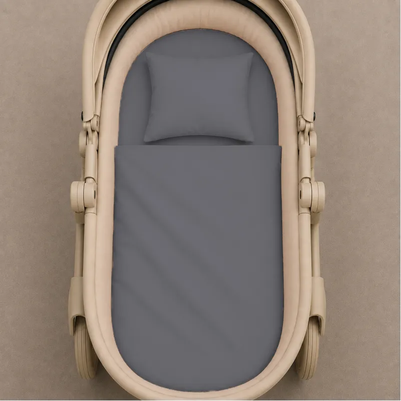Комплект постельного белья в коляску 60*80 Фланель 001 Ash grey - 1