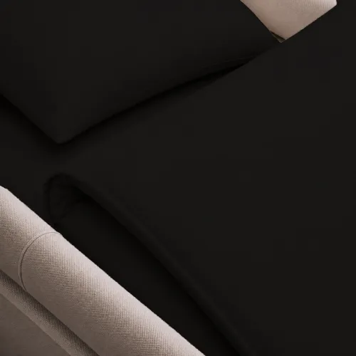 Комплект постельного белья в коляску 60*80 Фланель 002 Black - 4