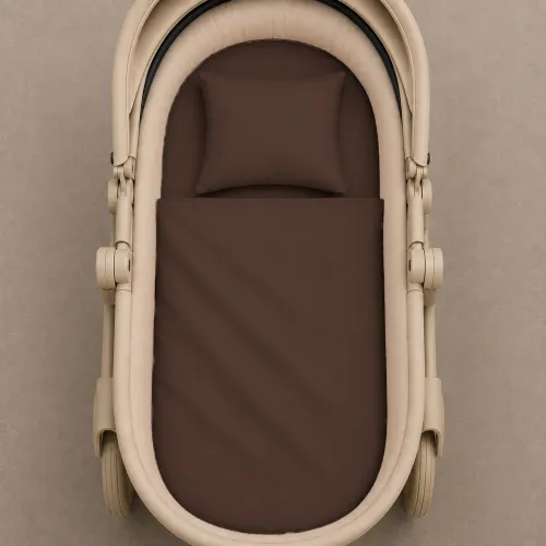 Комплект постельного белья в коляску 60*80 Фланель 003 Brown - 2