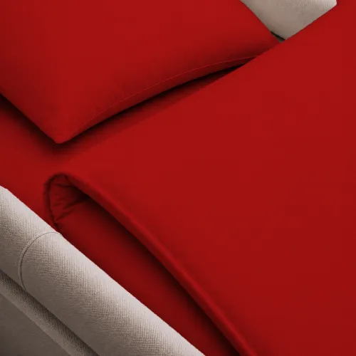 Комплект постельного белья в коляску 60*80 Фланель 009 Red - 4
