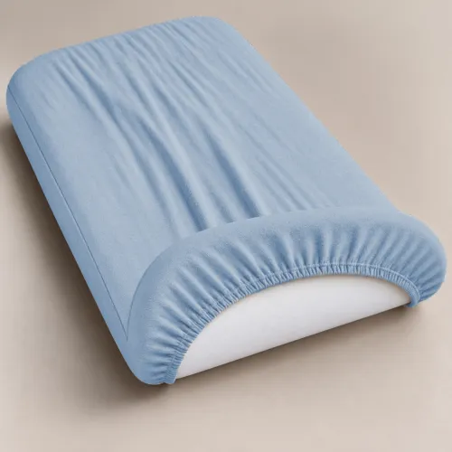 Комплект постельного белья в кроватку 90*110 Satin Light Pro 10-019 Gray-blue - 4