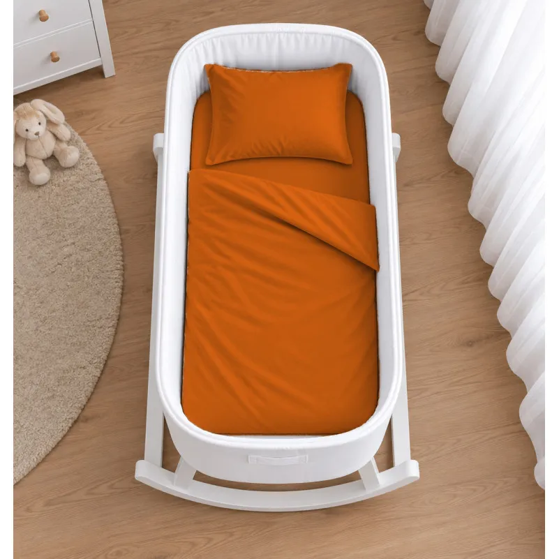 Комплект постельного белья в кроватку 90*110 Satin Premium 0081 Terracotta - 1
