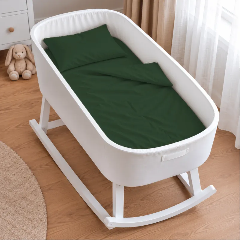 Комплект постельного белья в кроватку 90*110 Satin Premium 0844 Green Olive