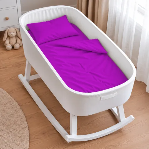 Комплект постельного белья в кроватку 90*110 Satin Premium 0846 Lilac - 1