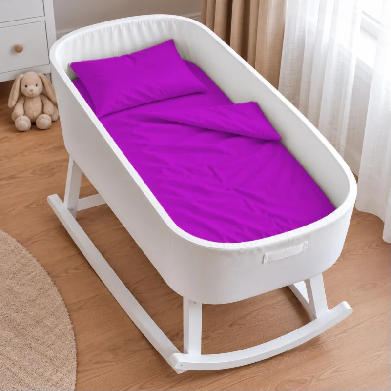 Комплект постельного белья в кроватку 90*110 Satin Premium 0846 Lilac