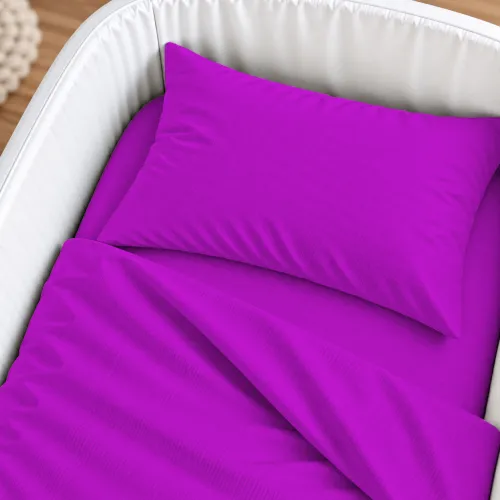 Комплект постельного белья в кроватку 90*110 Satin Premium 0846 Lilac - 3