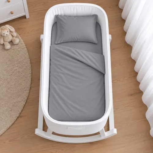 Комплект постельного белья в кроватку  90*110 16-5703 Light Gray - 2