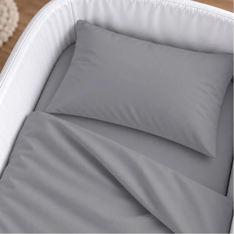 Комплект постельного белья в кроватку  90*110 16-5703 Light Gray - 2
