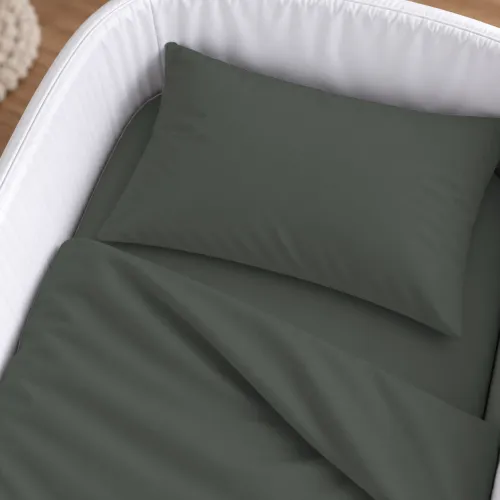 Комплект постельного белья в кроватку  90*110 16-7000 Green Grey - 3