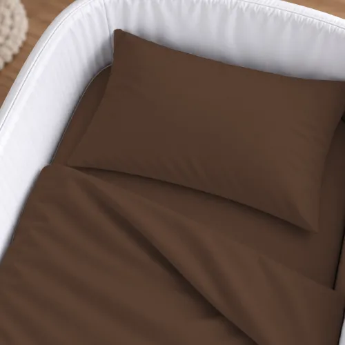 Комплект постельного белья в кроватку  90*110 19-1217 Chocolate perla - 4