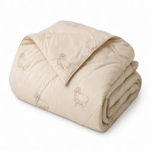 Ковдра вовняна №1511 Elite Wool Тік Всесезонна - 2