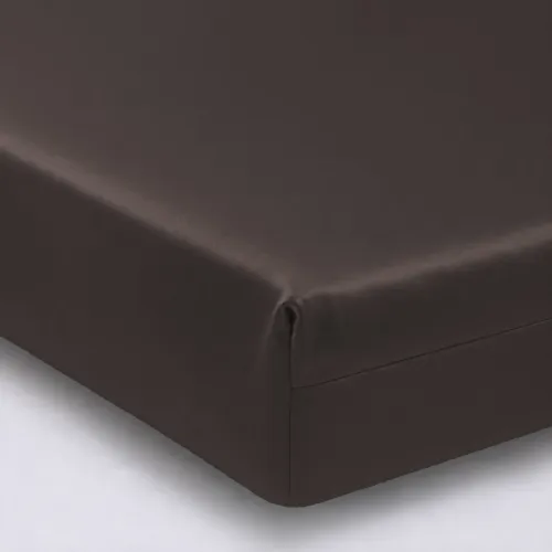Простирадло на гумці Satin Light Pro 10-010 Brown - висота 25 см (дитячі10 см) - 1