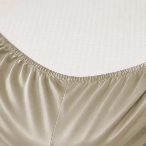 Простирадло на гумці Satin Light Pro 10-016 Creamy - висота 25 см (дитячі10 см) - 2