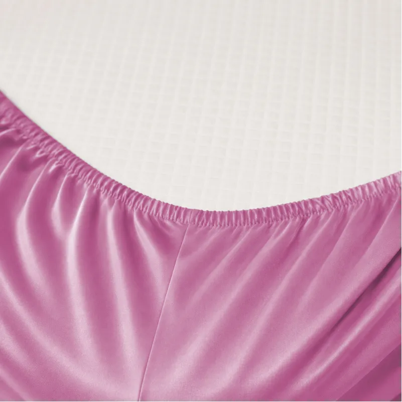 Простынь на резинке Satin Light Pro 10-020 Dusty pink  - высота 25 см (детские 10 см) - 1