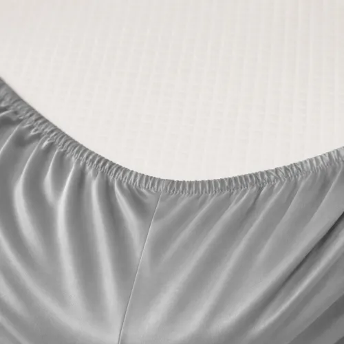 Простирадло на гумці Satin Light Pro 10-004 Gray - висота 25 см (дитячі10 см) - 2